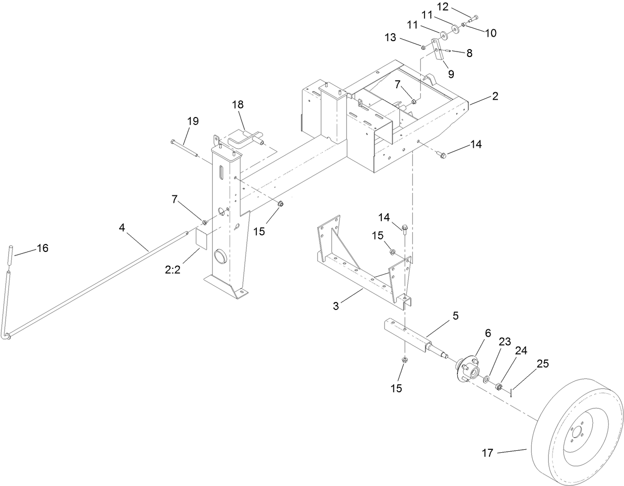 Frame and Axle Assembly