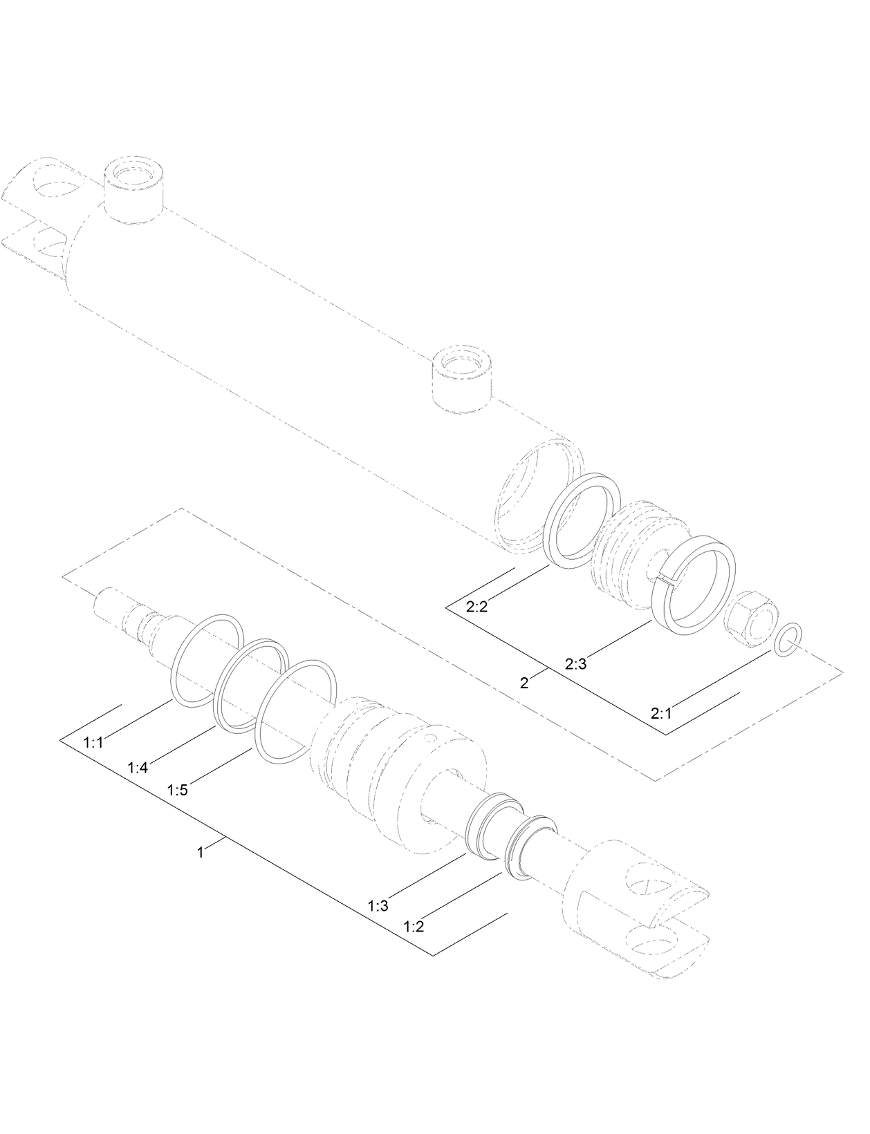 Hydraulic Cylinder Assembly No. AU118214