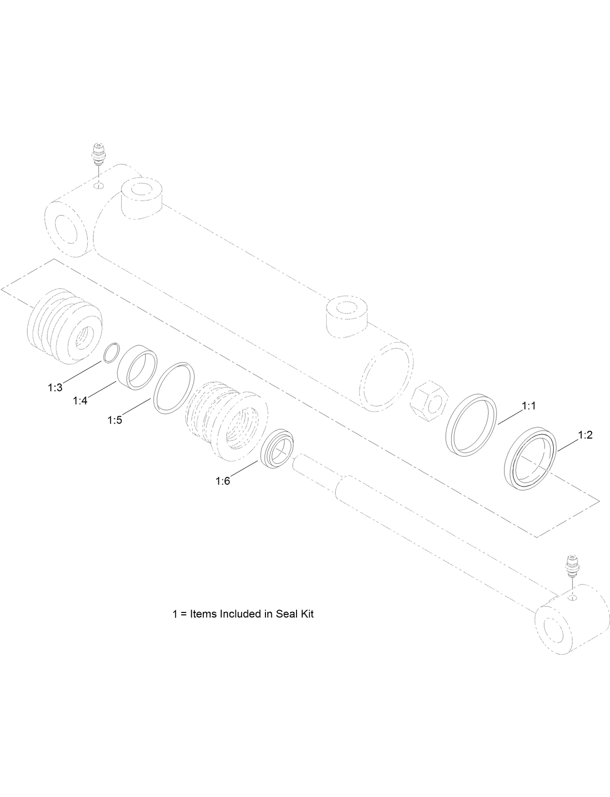 Hydraulic Cylinder Assembly No. AU8HC10007