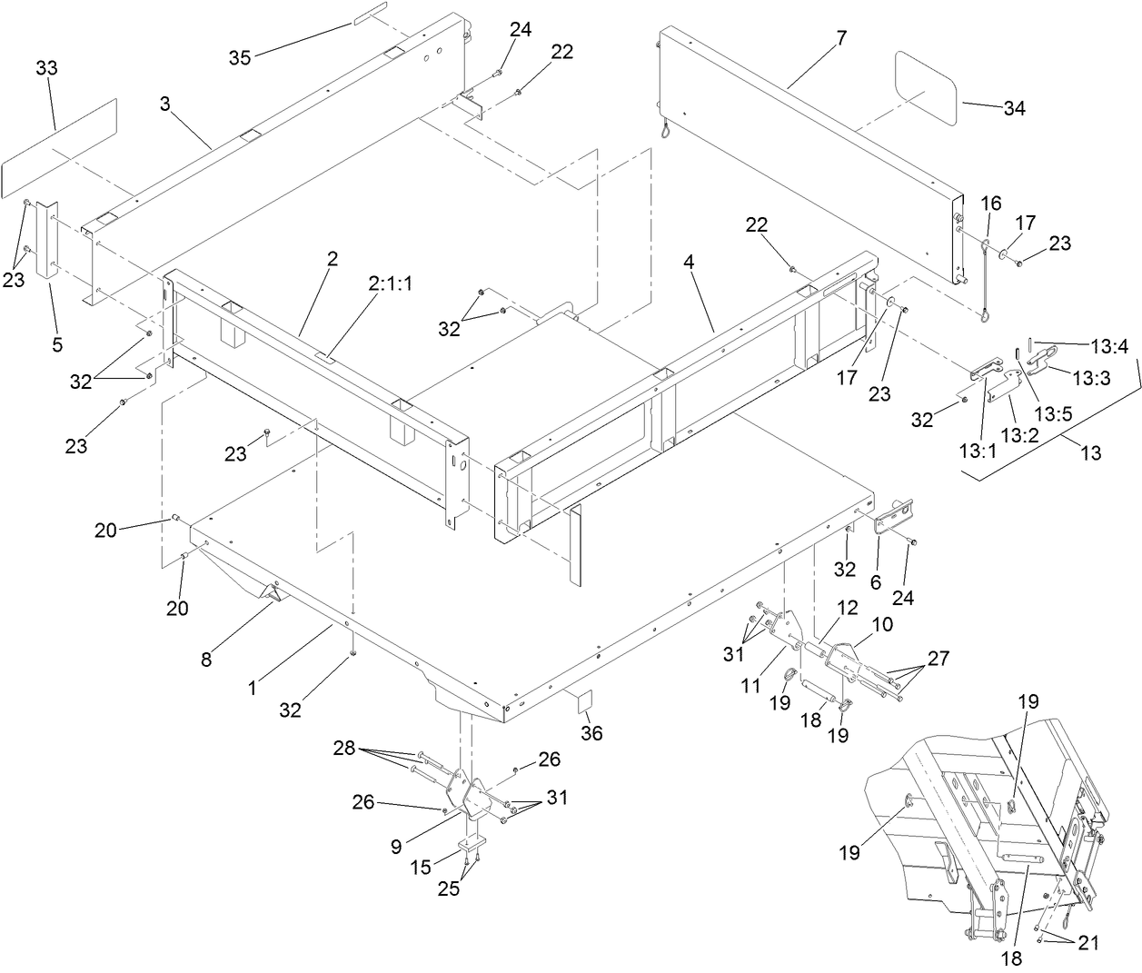 Full Bed and Side Panel Assembly