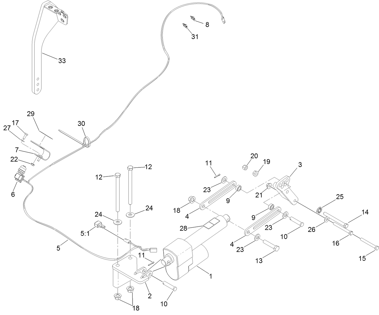 Power Deck Lift Assembly No. 132-5986