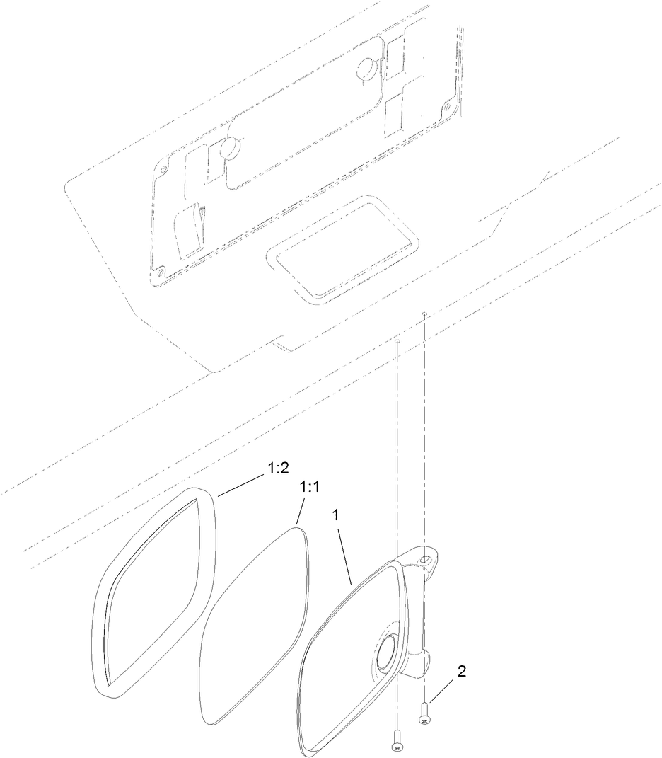 MD, MDE, MDX and HDX Interior Mirror Assembly