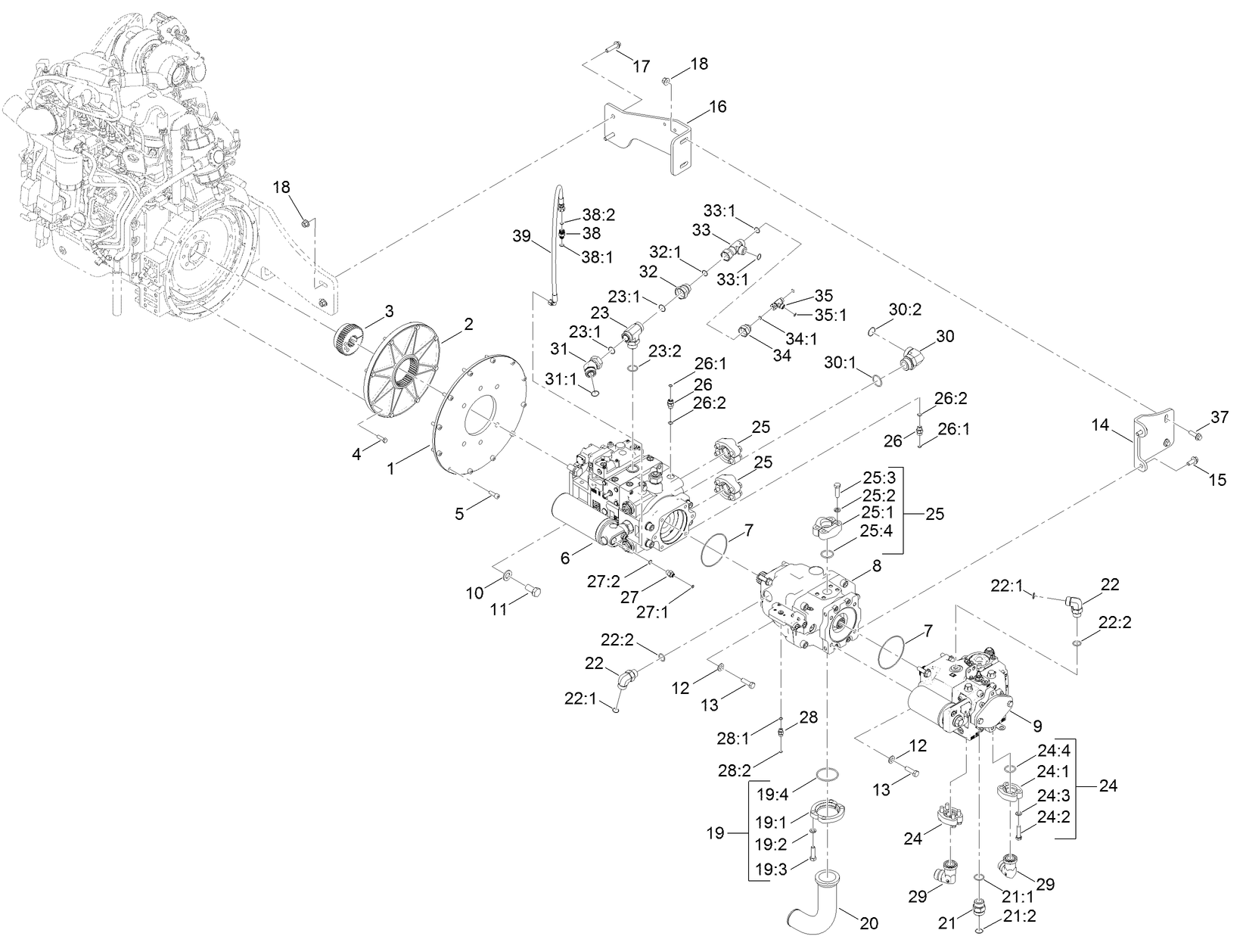 Hydraulic Pump Assembly