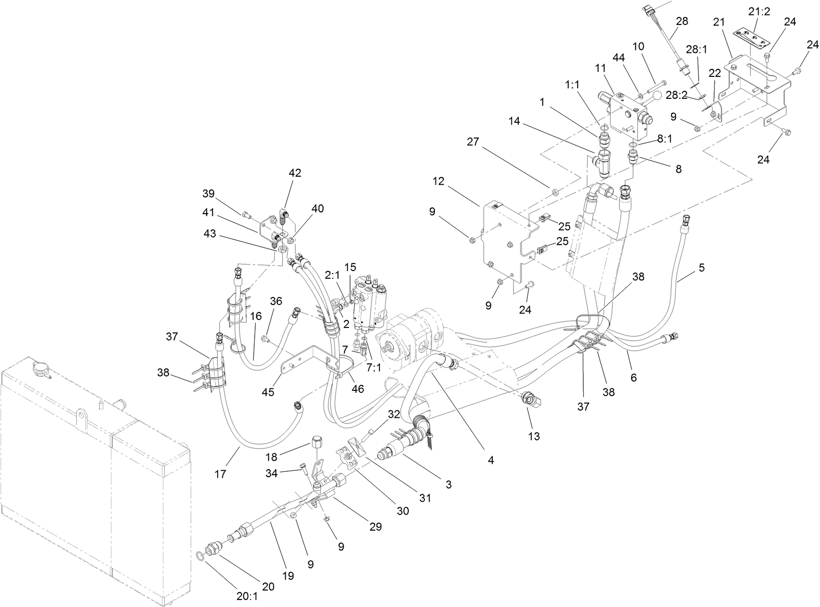 Hydraulic Plumbing Assembly No. 2