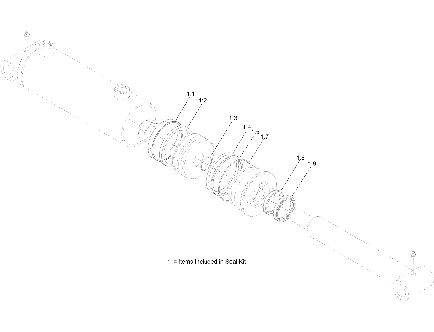 Hydraulic Cylinder Assembly No. AU116285