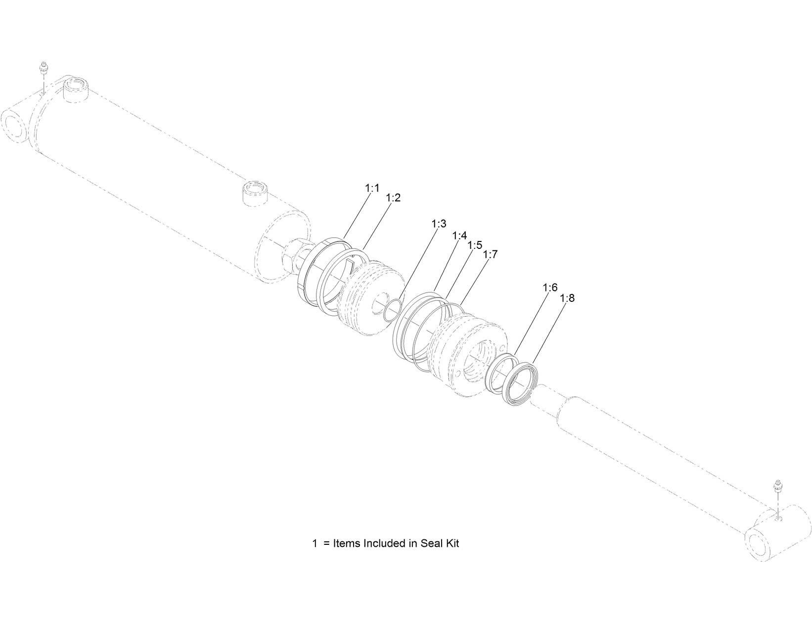 Hydraulic Cylinder Assembly No. AU116296
