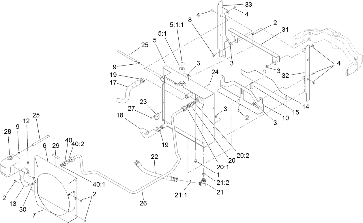 Radiator and Oil Cooler Assembly