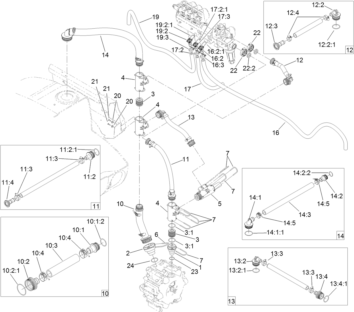 Spray System Hose Assembly