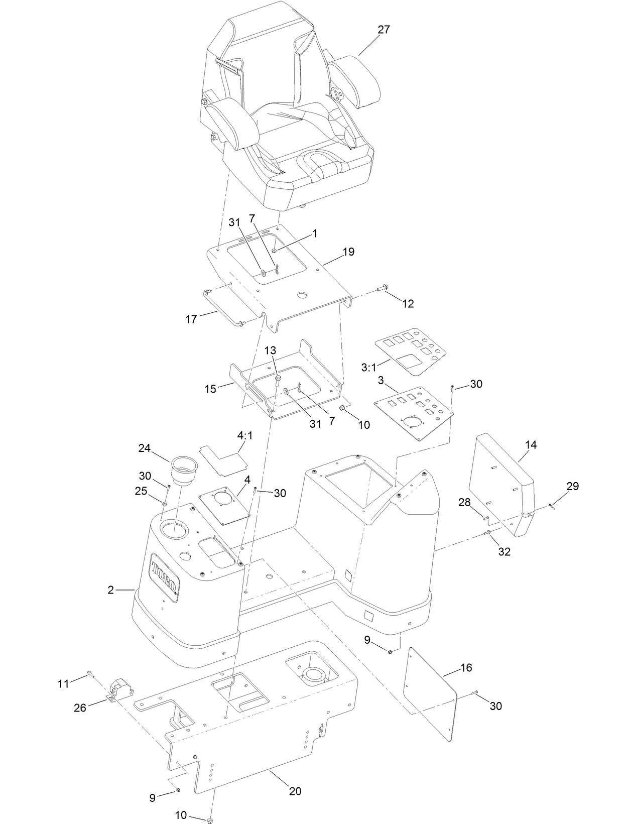 Operator Platform Assembly