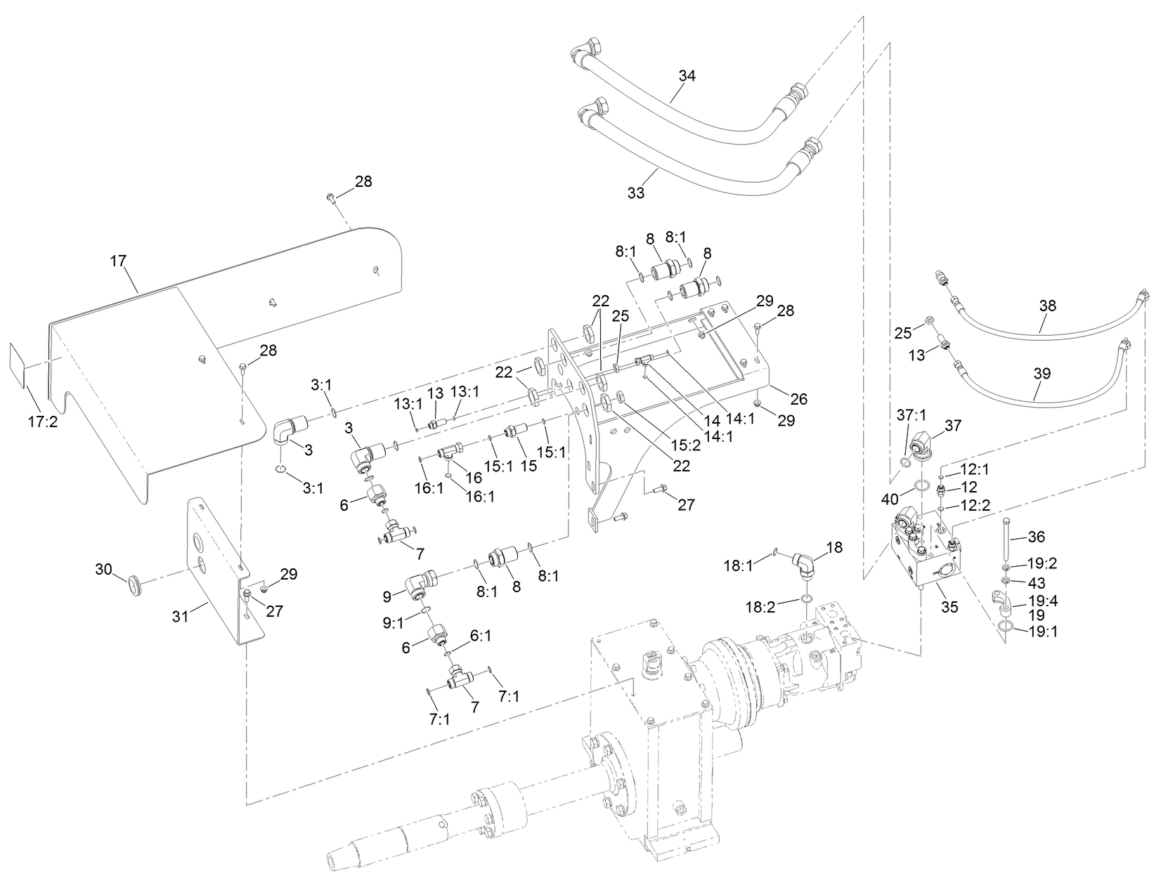 Carriage Guard and Mounting Assembly