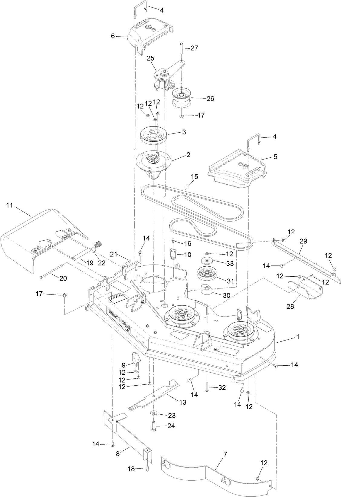 48 Inch Deck Assembly