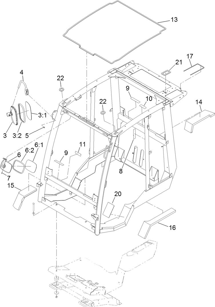 Frame, Mount and Seal Assembly