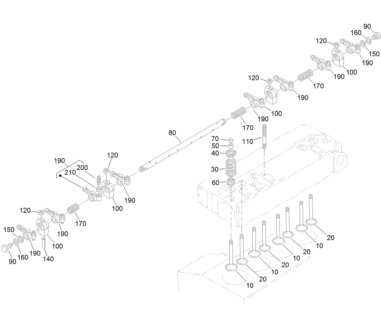Valve and Rocker Arm Assembly