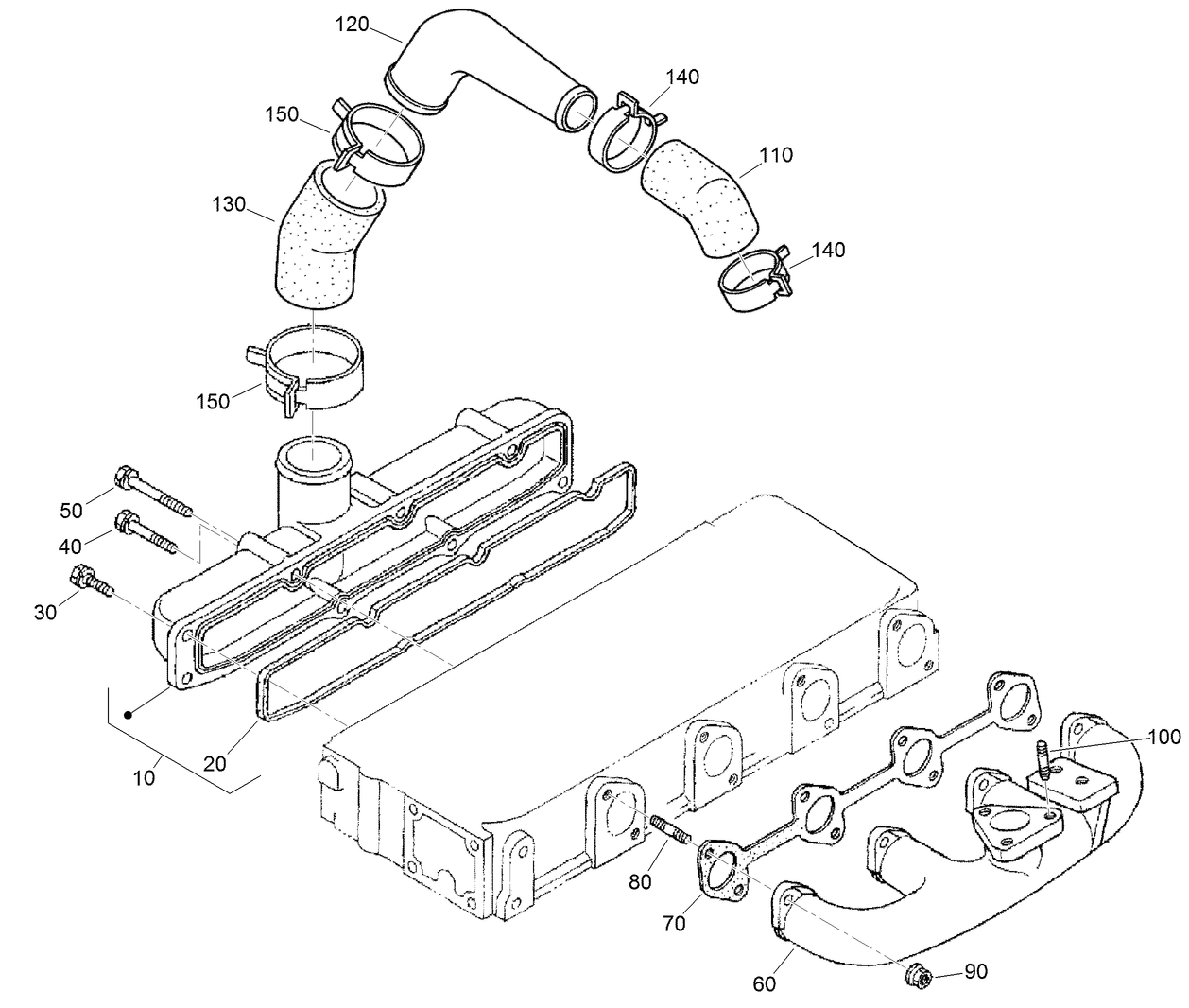 Inlet and Exhaust Manifold Assembly