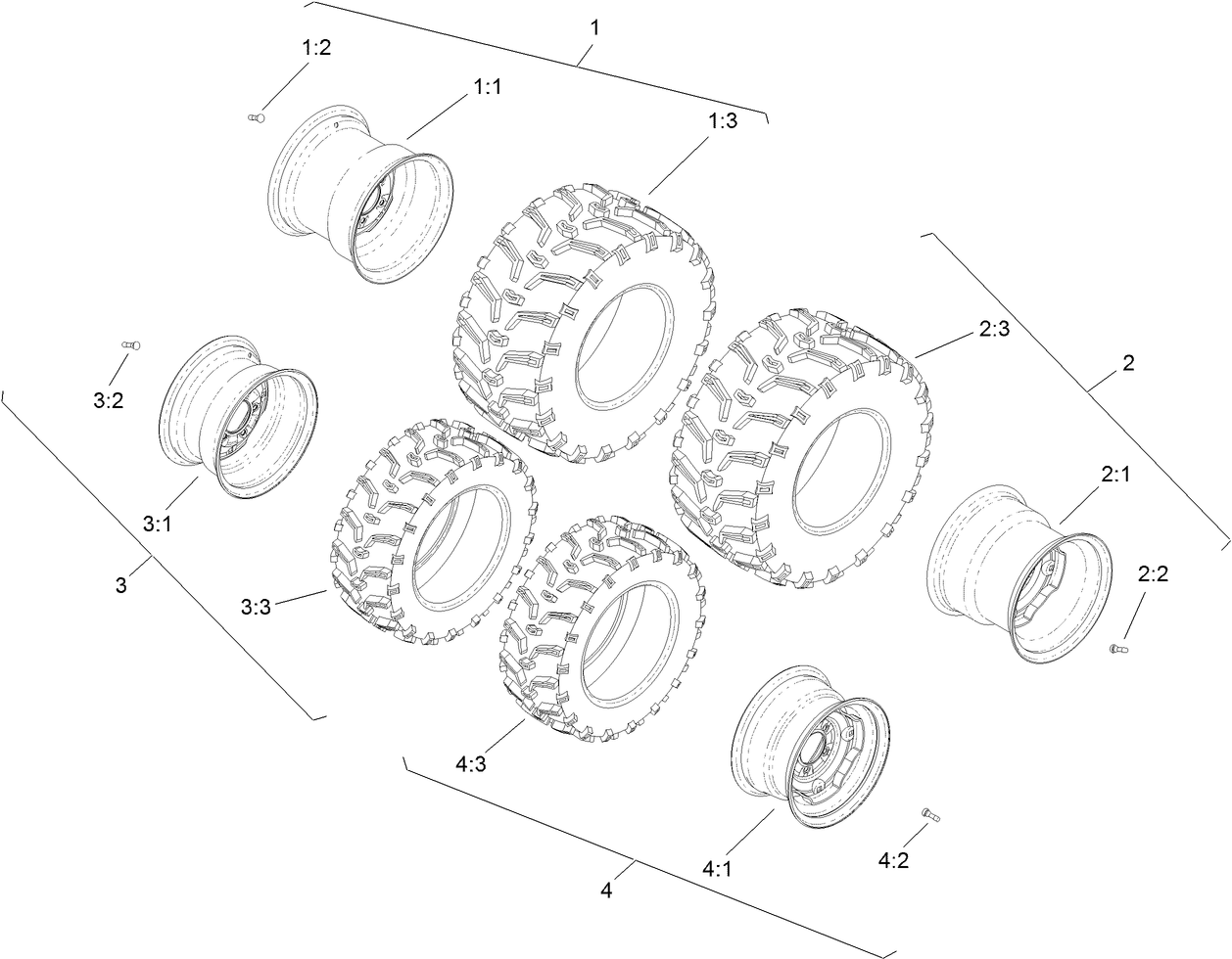 Aggressive Tire Assembly