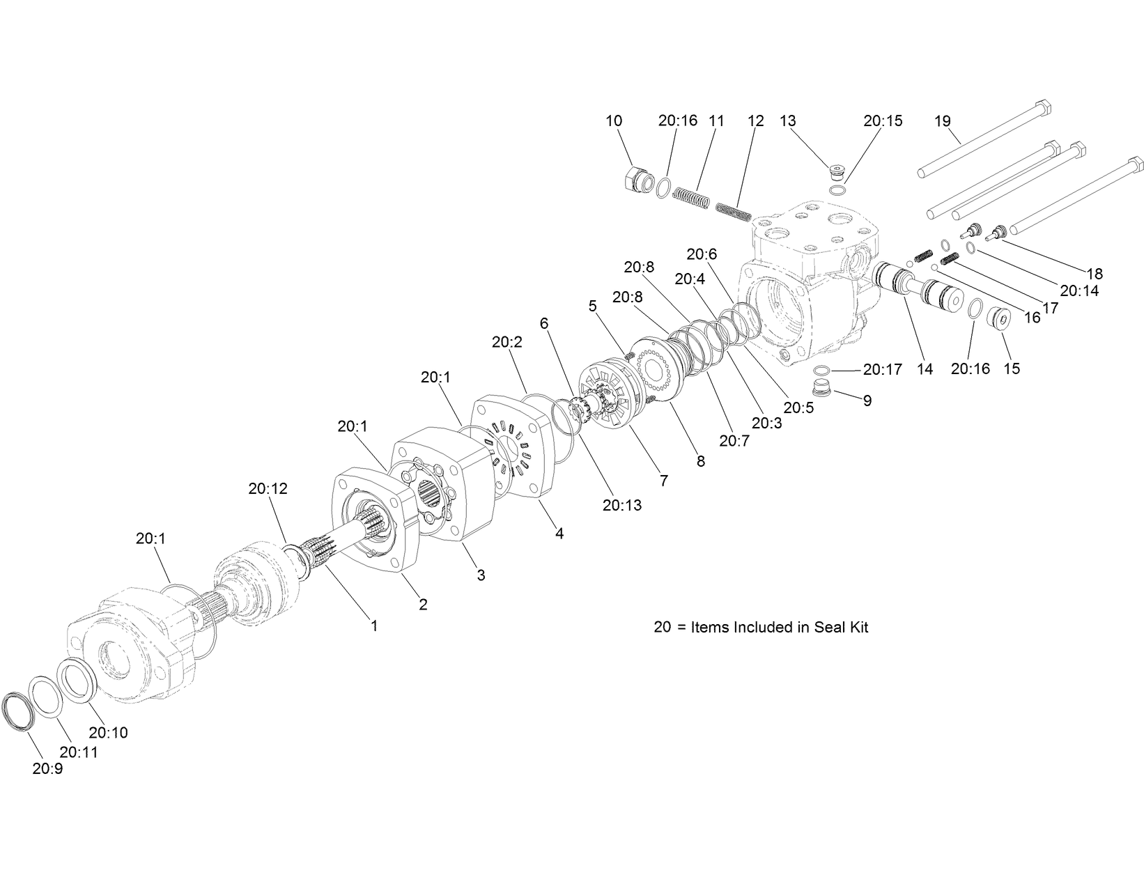 Hydraulic Motor Assembly No. AU8HM24035