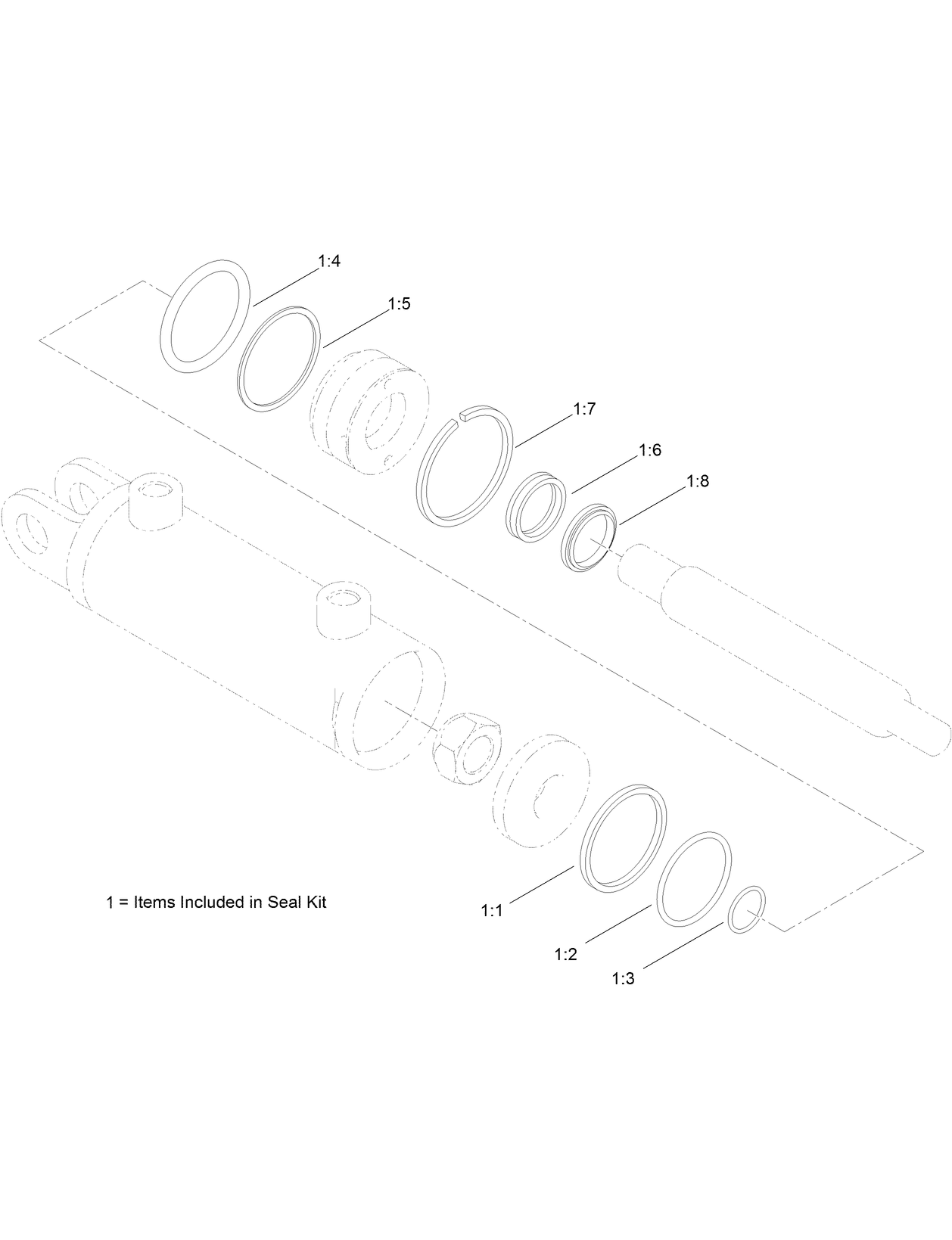 Hydraulic Cylinder Assembly No. AU8HC20005