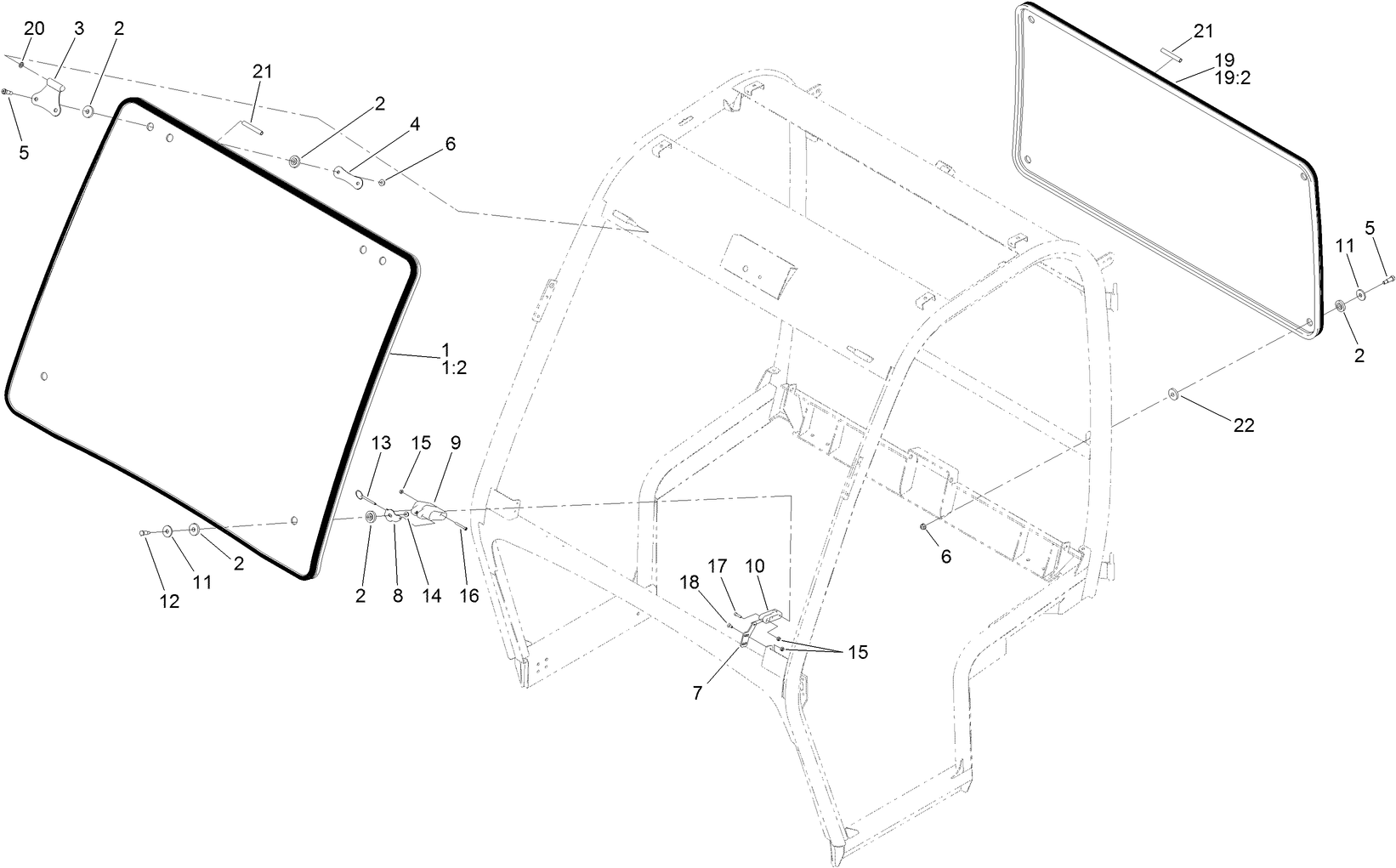 Front and Rear Window Assembly
