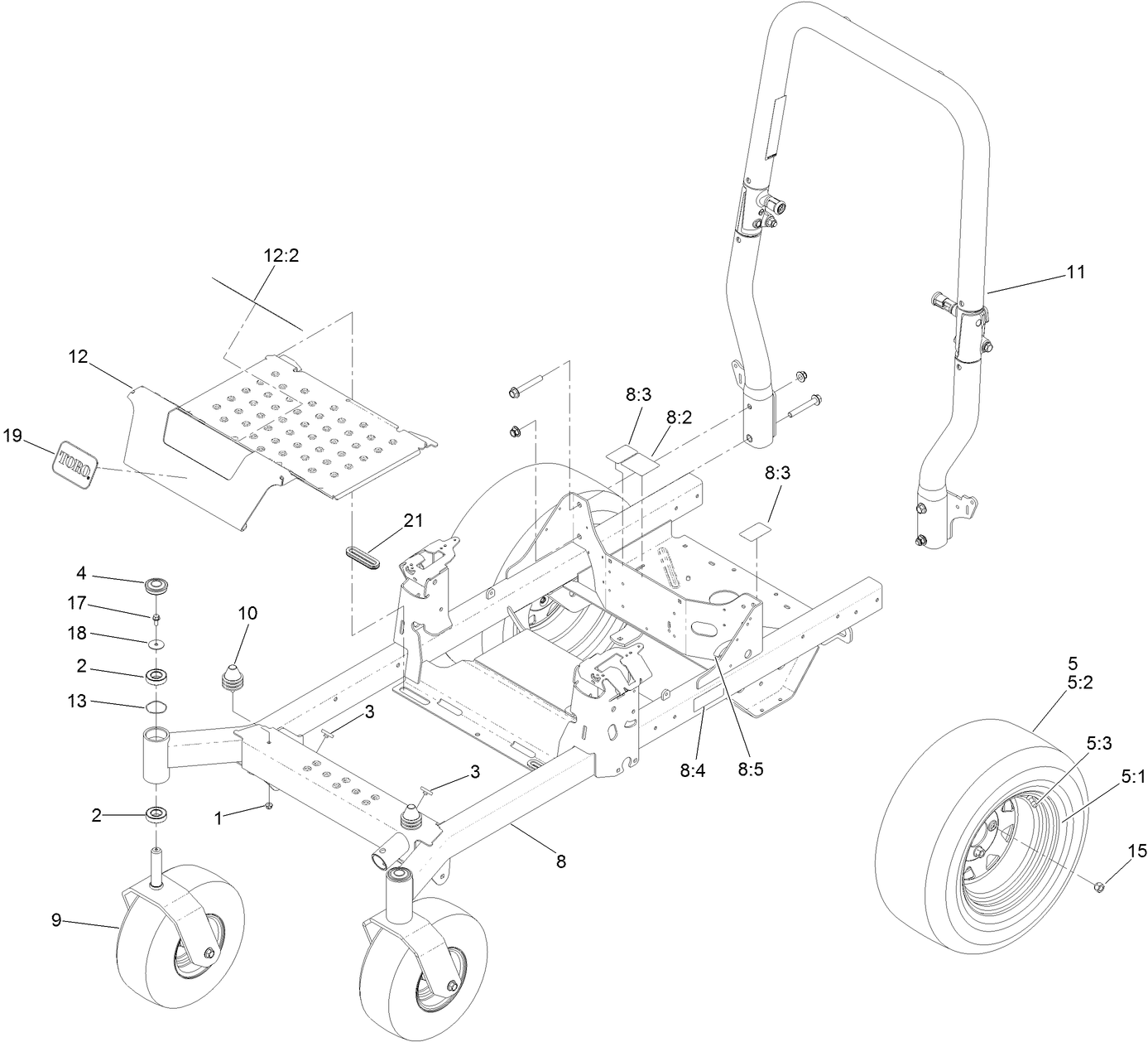 Frame and Roll-Over Protection System Assembly