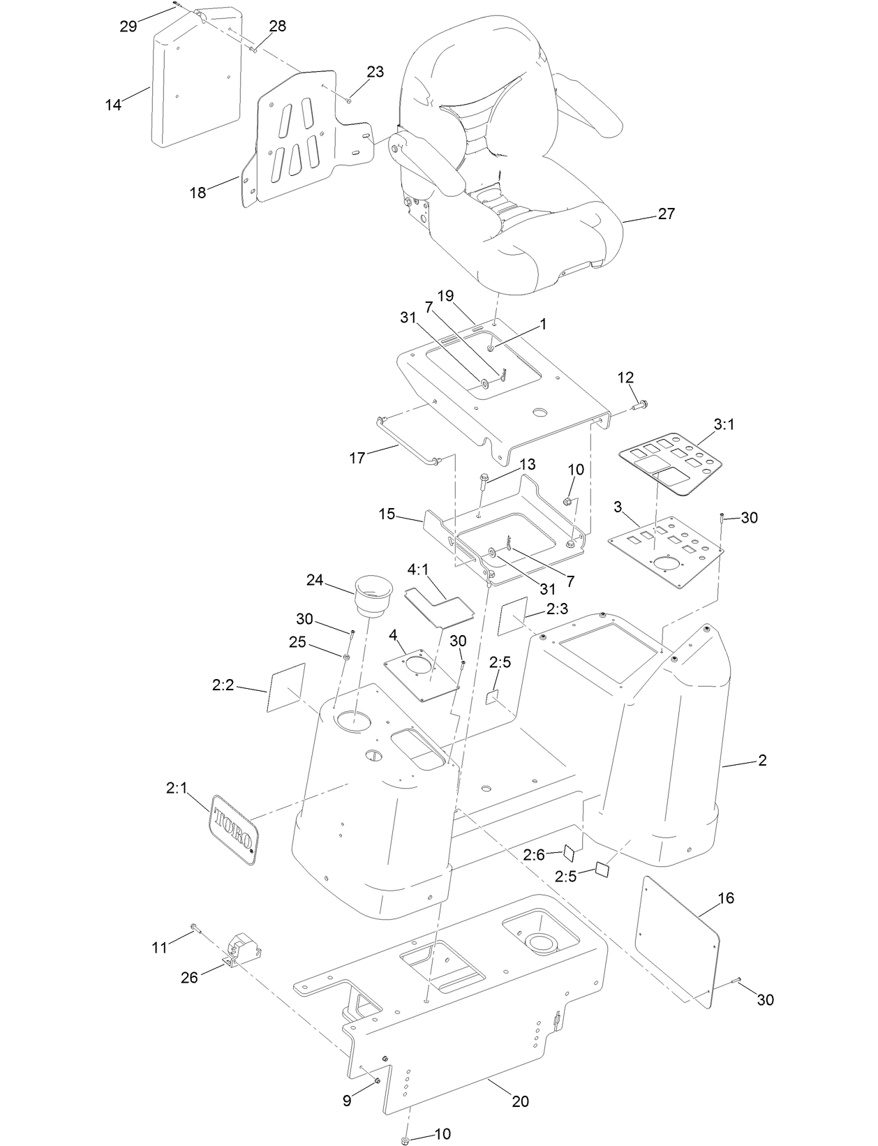 Operator Platform Assembly