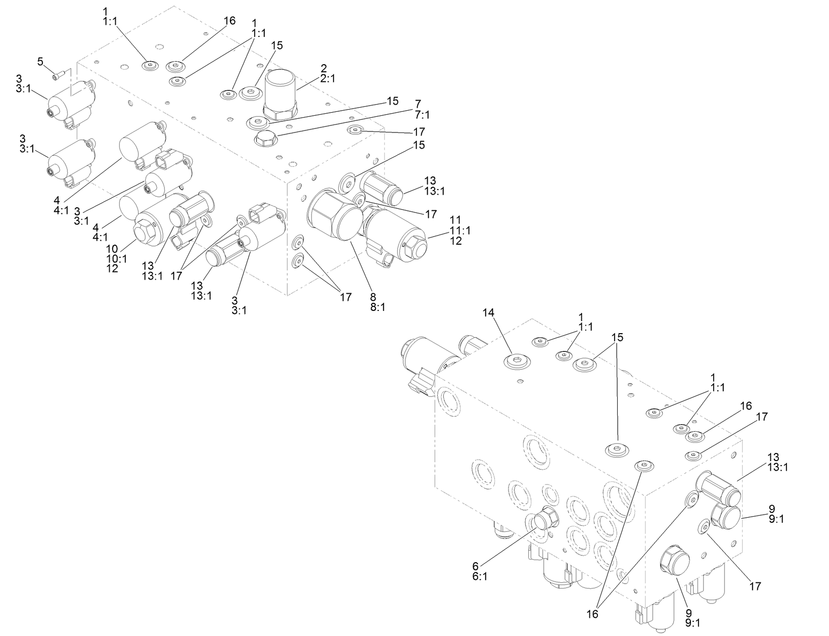 4 Spool Valve Assembly No. AU114175