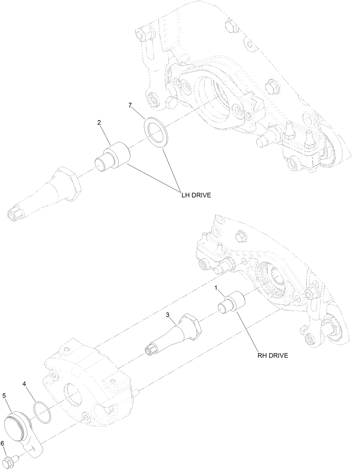 Rear Roller Brush Adapter Assembly No. 132-0723