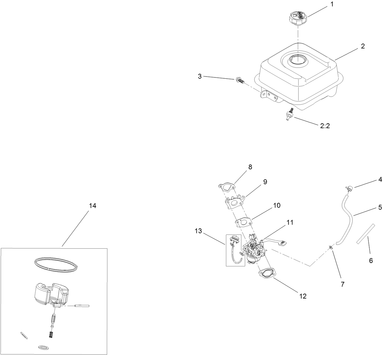 Fuel System and Carburetor Assembly