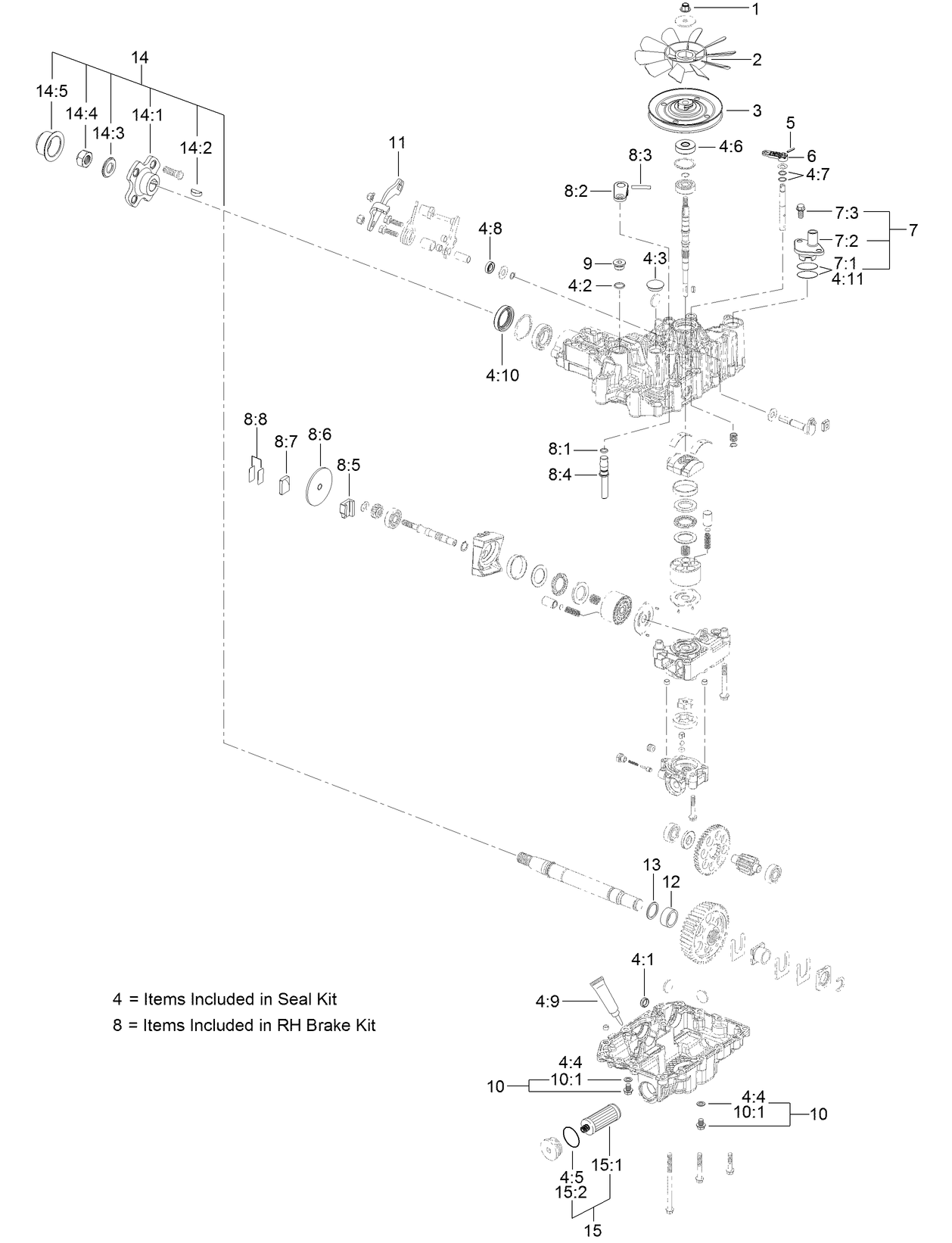 LH Transaxle Assembly No. 136-4101