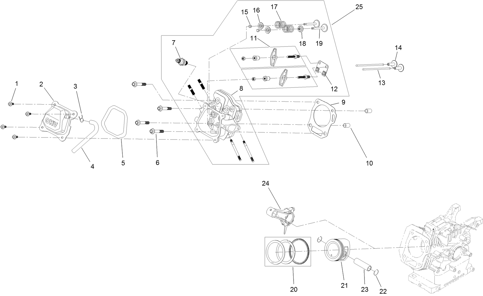 Piston and Head Assembly