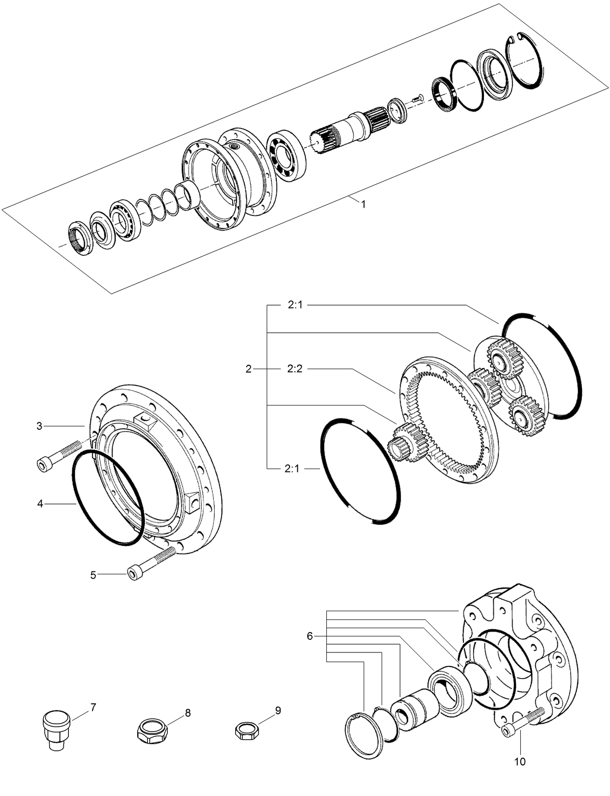Planetary Gearbox Assembly No. AU8GB80064