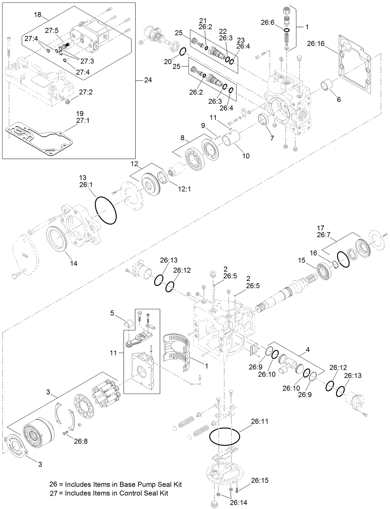 Hydrostat Pump Assembly No. 132-4243