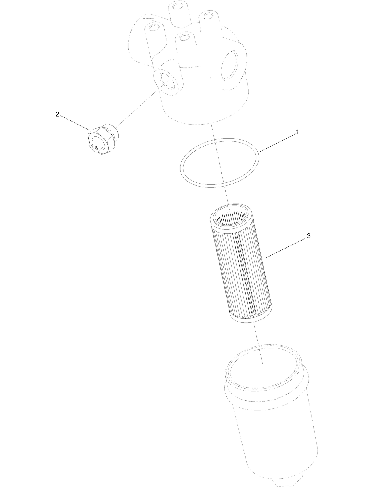Hydraulic Fluid Filter Assembly No. AU8FL20024