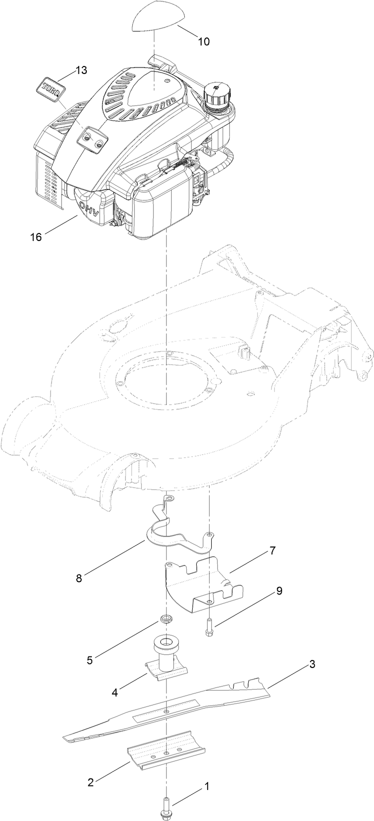 Blade and Engine Assembly