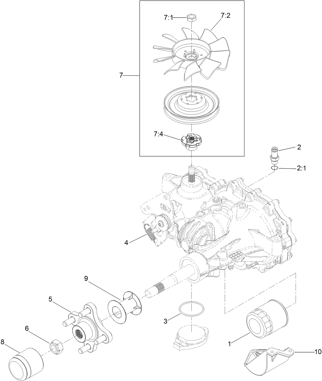 LH Transaxle Assembly No. 135-0140
