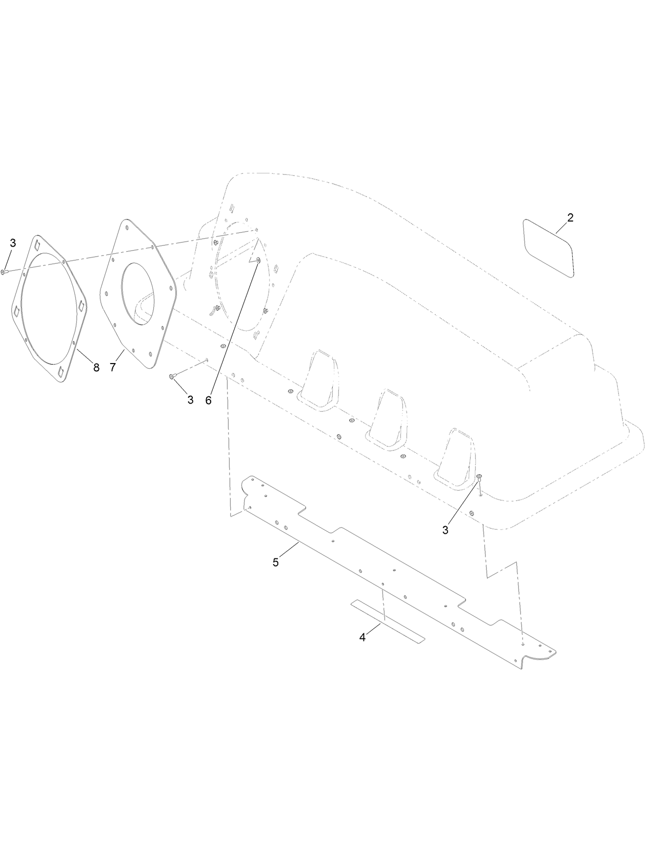 Bagger Hood Assembly No. 121-3215