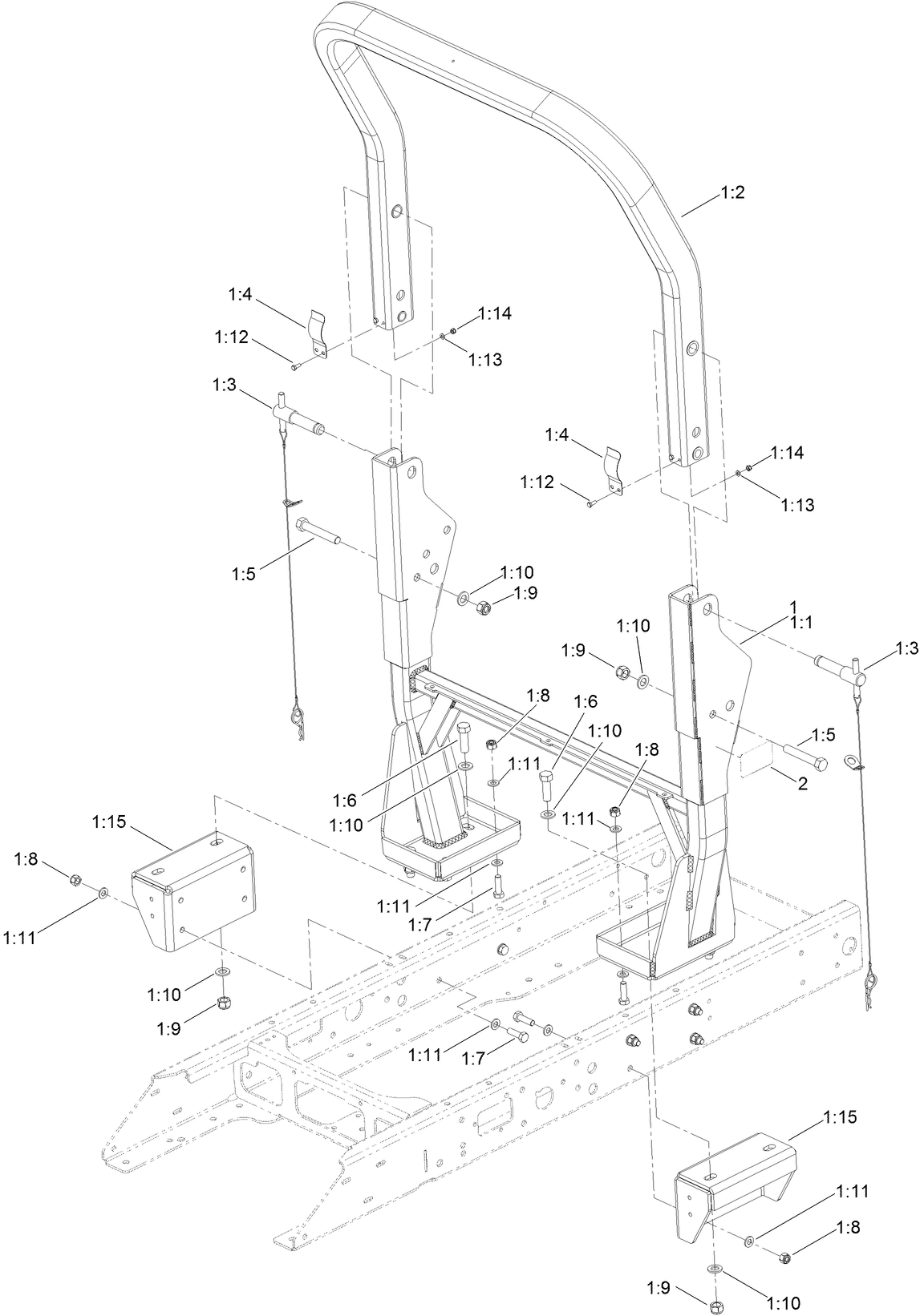 Roll-Over Protection System Assembly