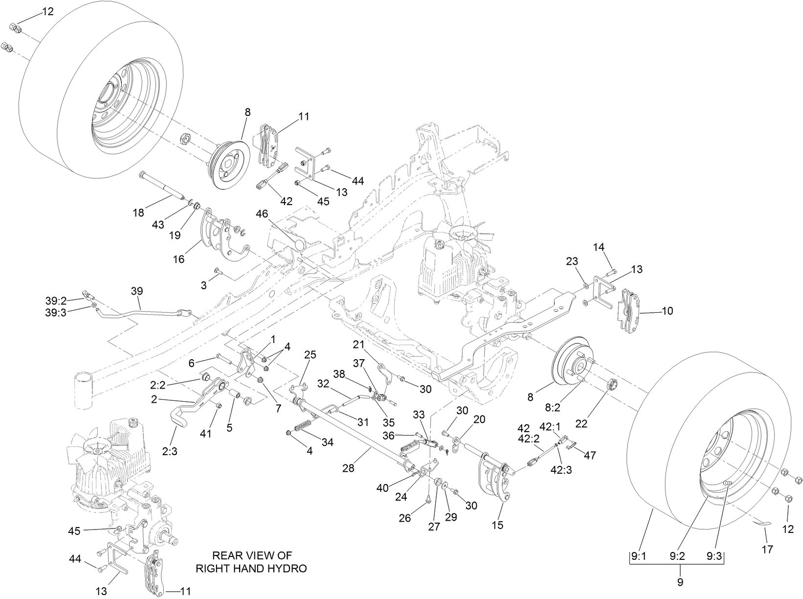 Parking Brake and Wheel Assembly