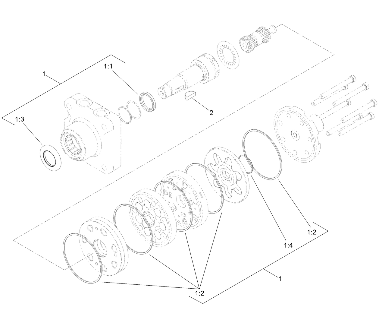 Hydraulic Motor Assembly No. 108-2949