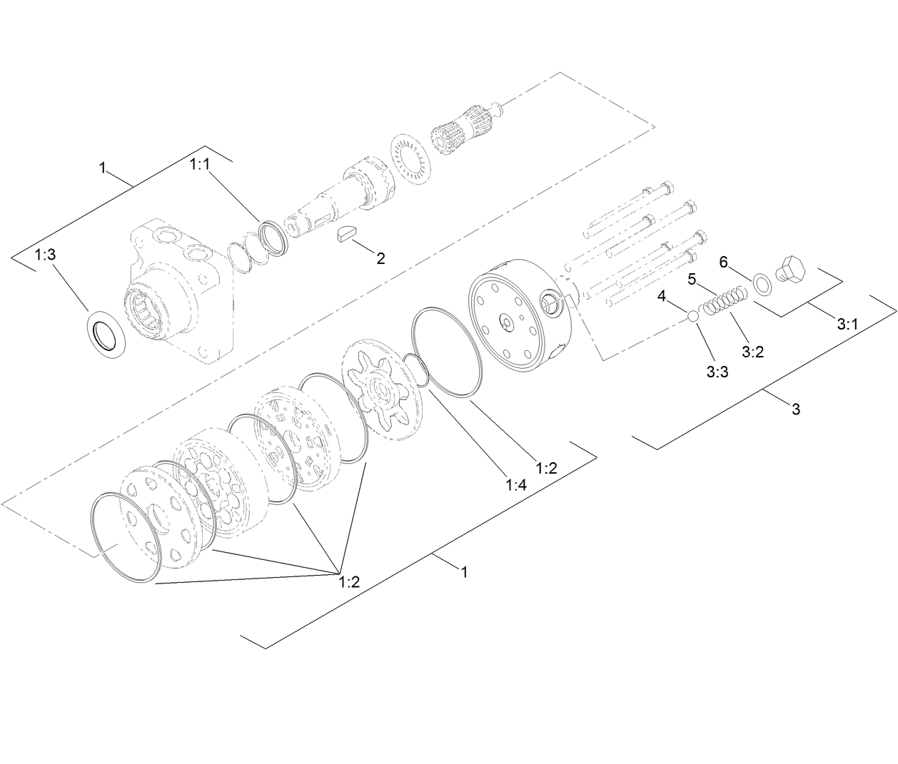 Hydraulic Motor Assembly No. 108-2948