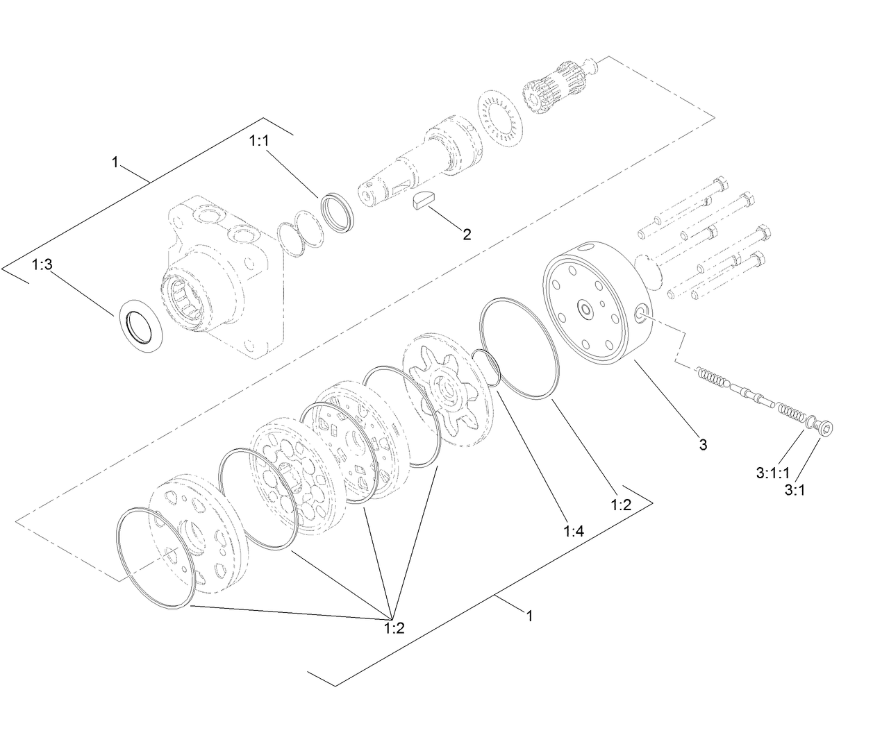 Hydraulic Motor Assembly No. 108-2947