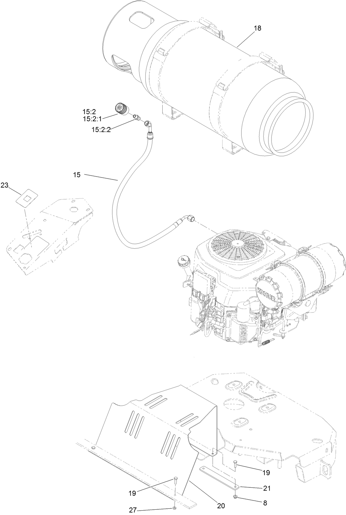 LPG Valve and Tank Assembly