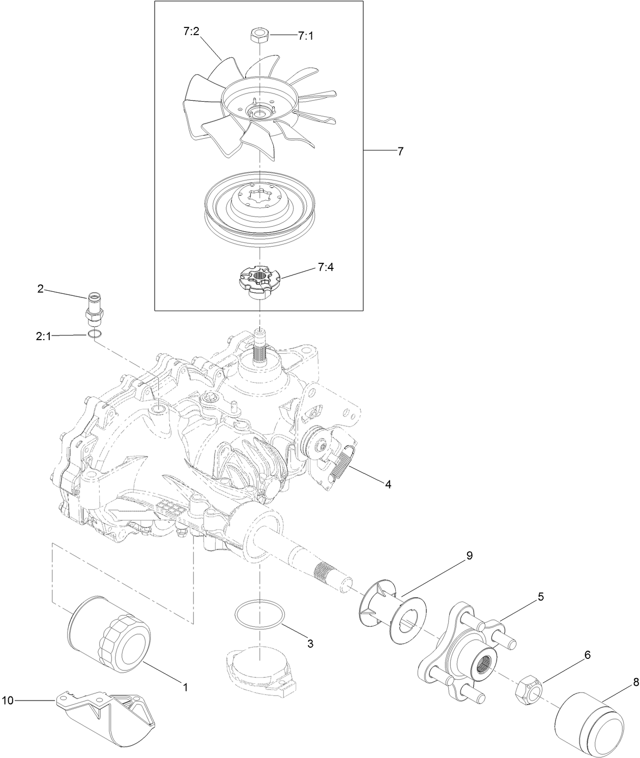 RH Transaxle Assembly No. 135-0139
