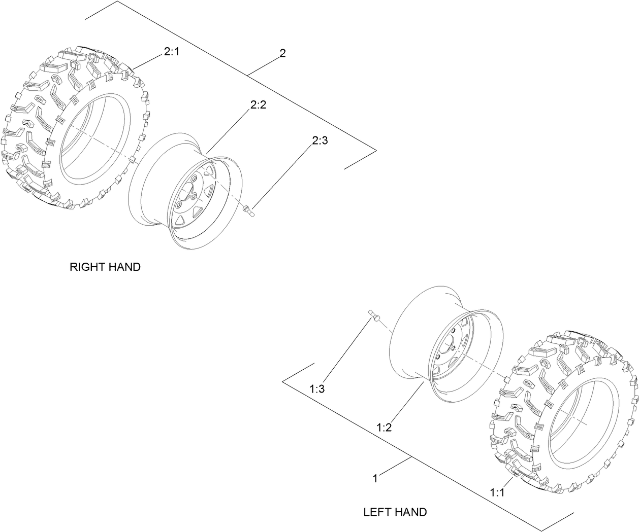 Aggressive Tire Assembly