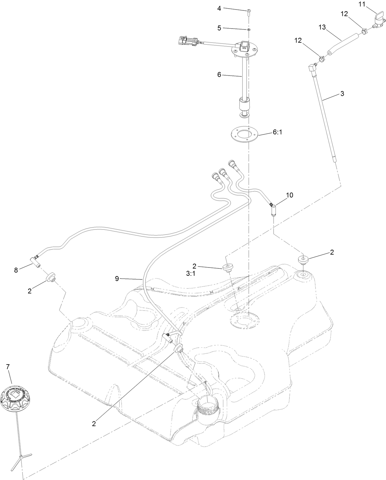 Fuel Tank Assembly No. 126-6494
