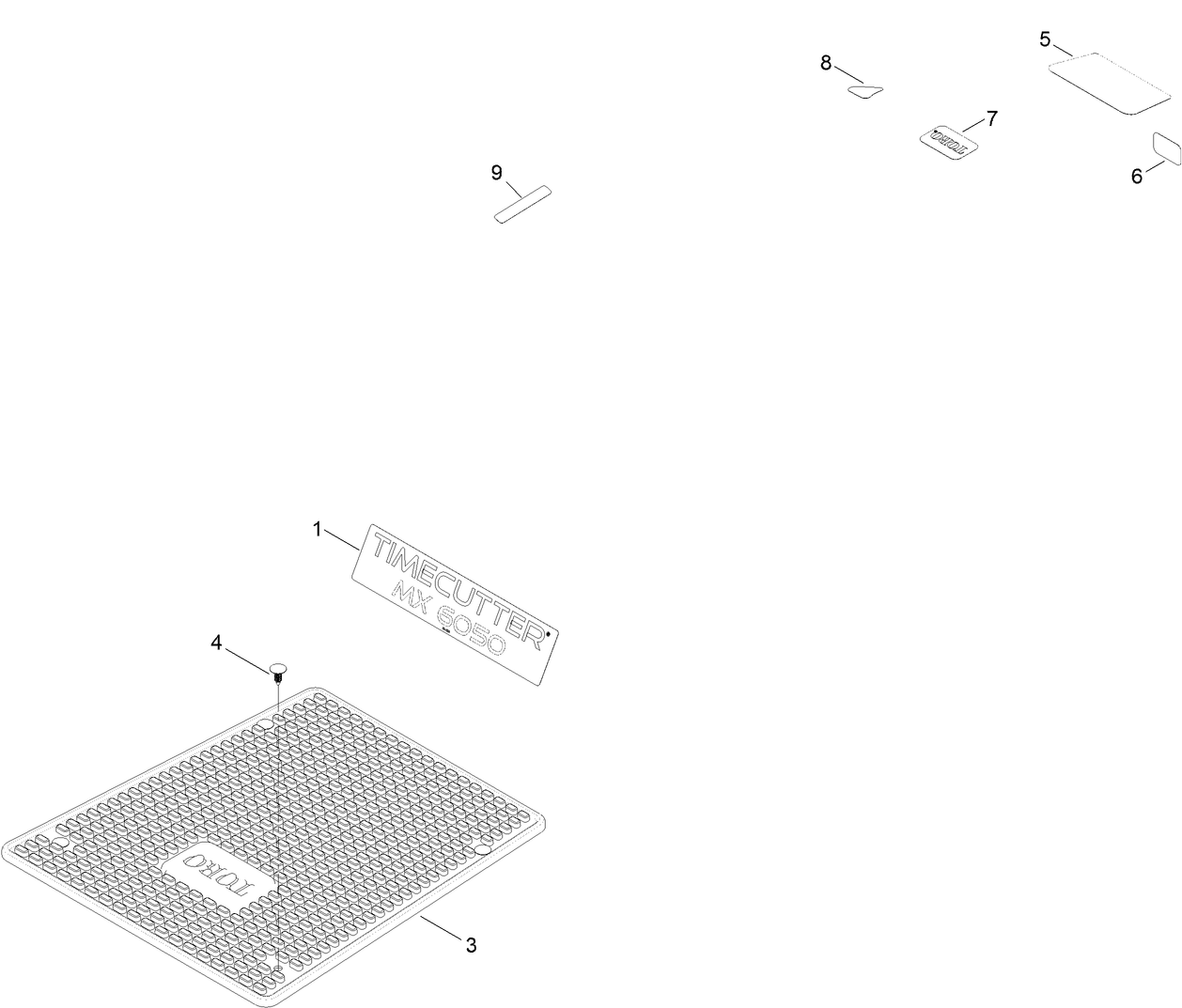 Model Specific Decals and Floormat Assembly