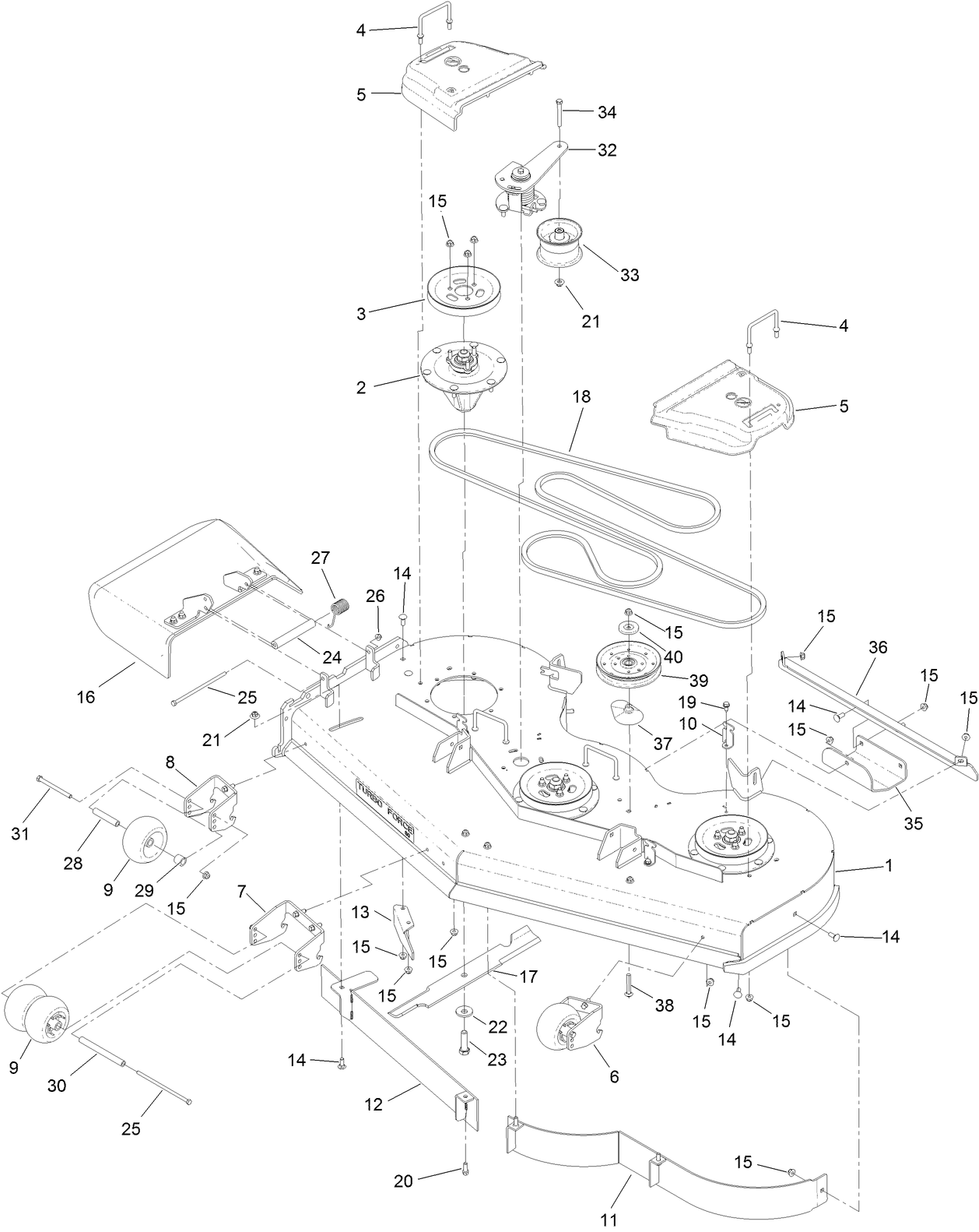 60 Inch Deck Assembly