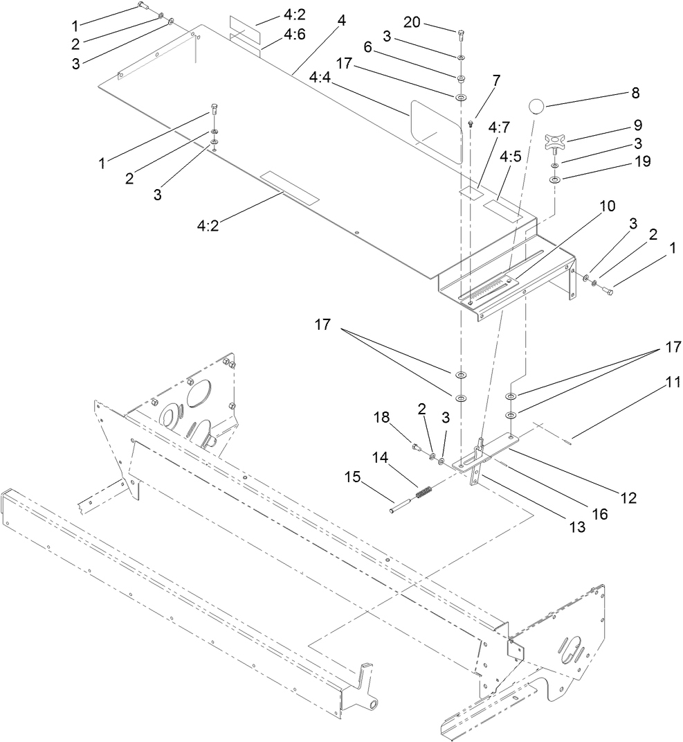 Gate Slide and Brush Guard Assembly
