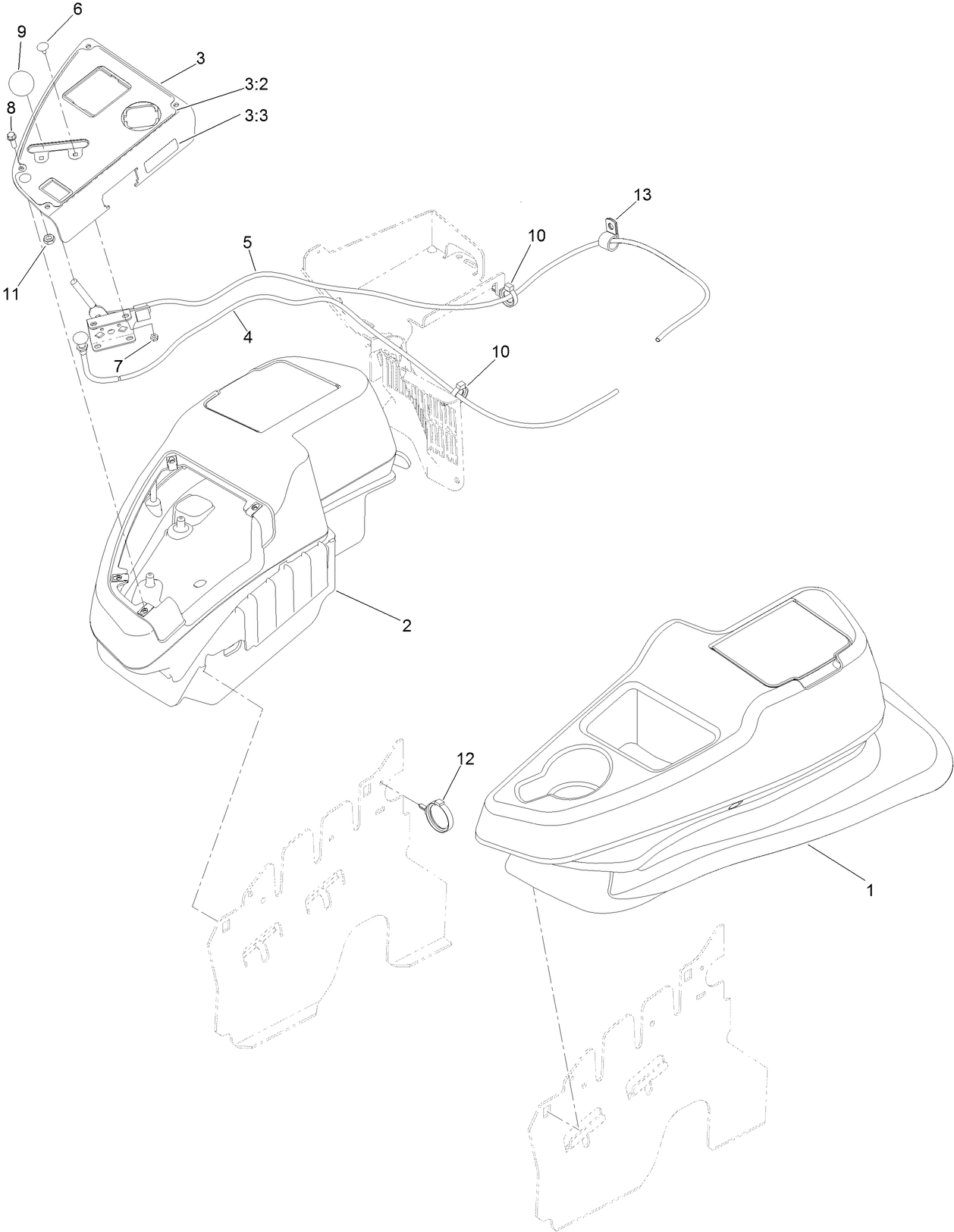 Console and Control Panel Assembly