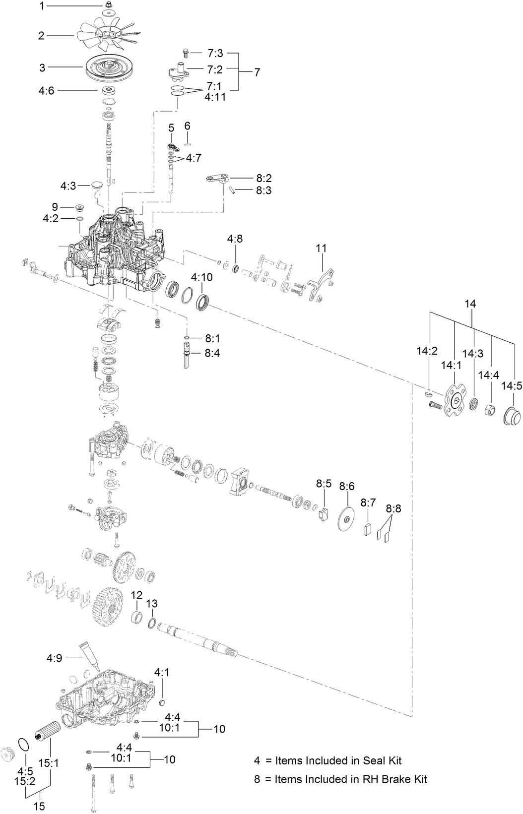RH Transaxle Assembly No. 136-4102