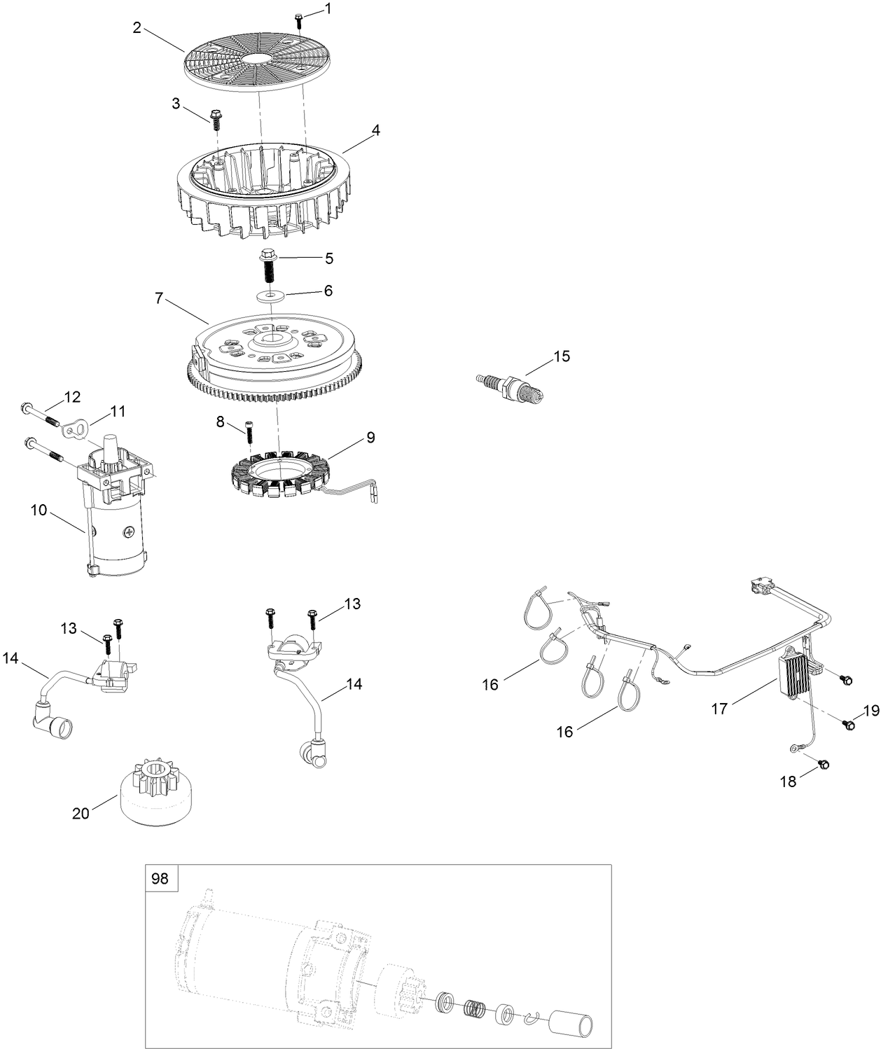 Ignition and Electrical Assembly